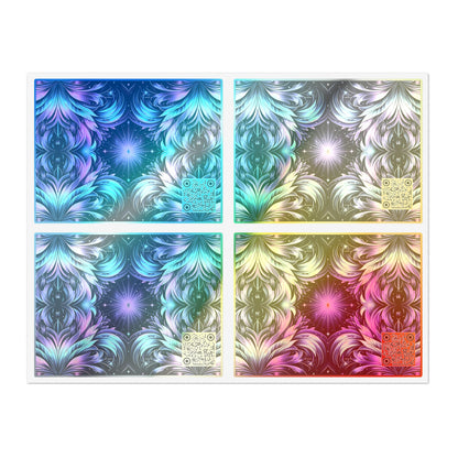 Iridescent Dream Futuristic Tech Sticker Sheets - 8404 Design-60
