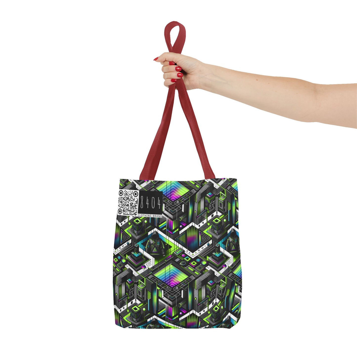 Retro Futurism Graphics Tech-Forward Streetwear Tote Bag - 8404 Design-52