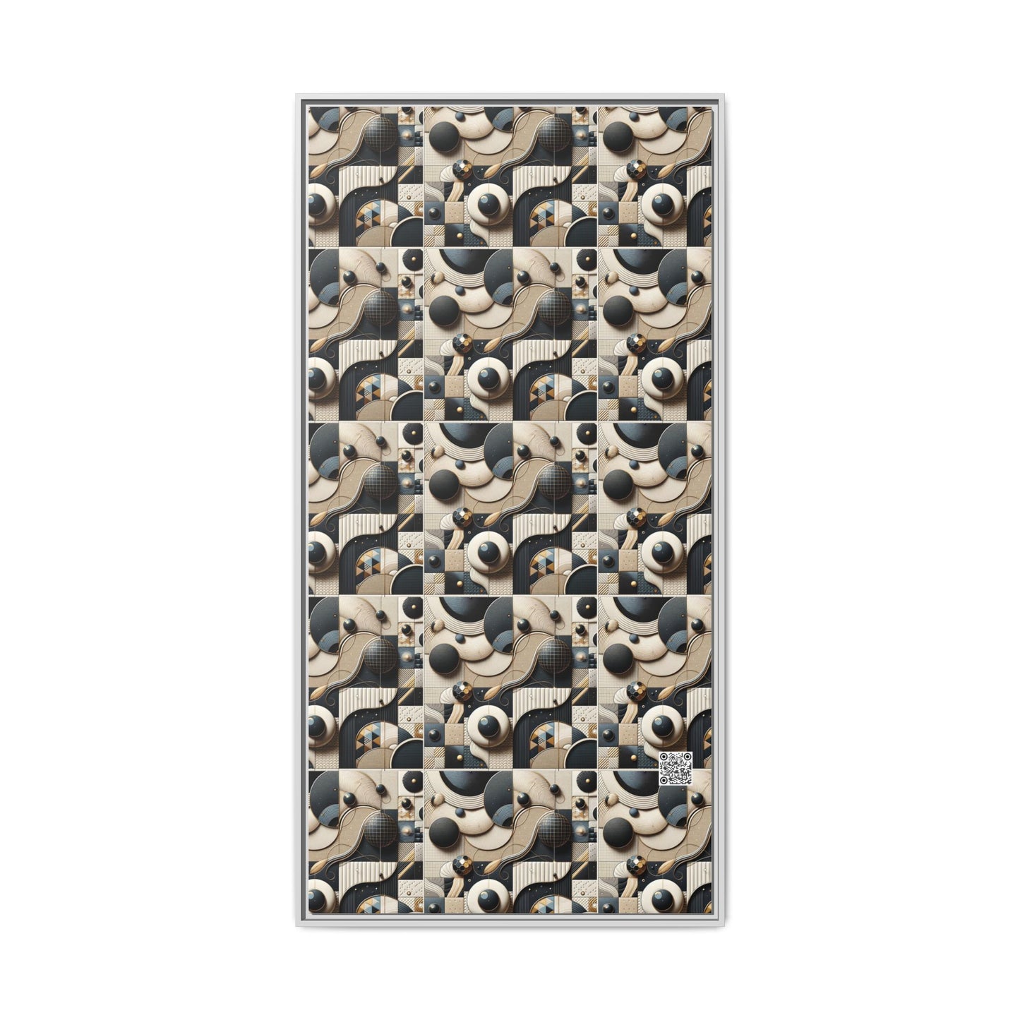 Tech-forward Luxe Streetwear Tech Luxe Fusion Matte Canvas, Framed (multi-color) - 8404 Design-71 B