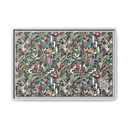 Digital Street Art Urban Street Style Matte Canvas, Framed (multi-color) - 8404 Design-74 B
