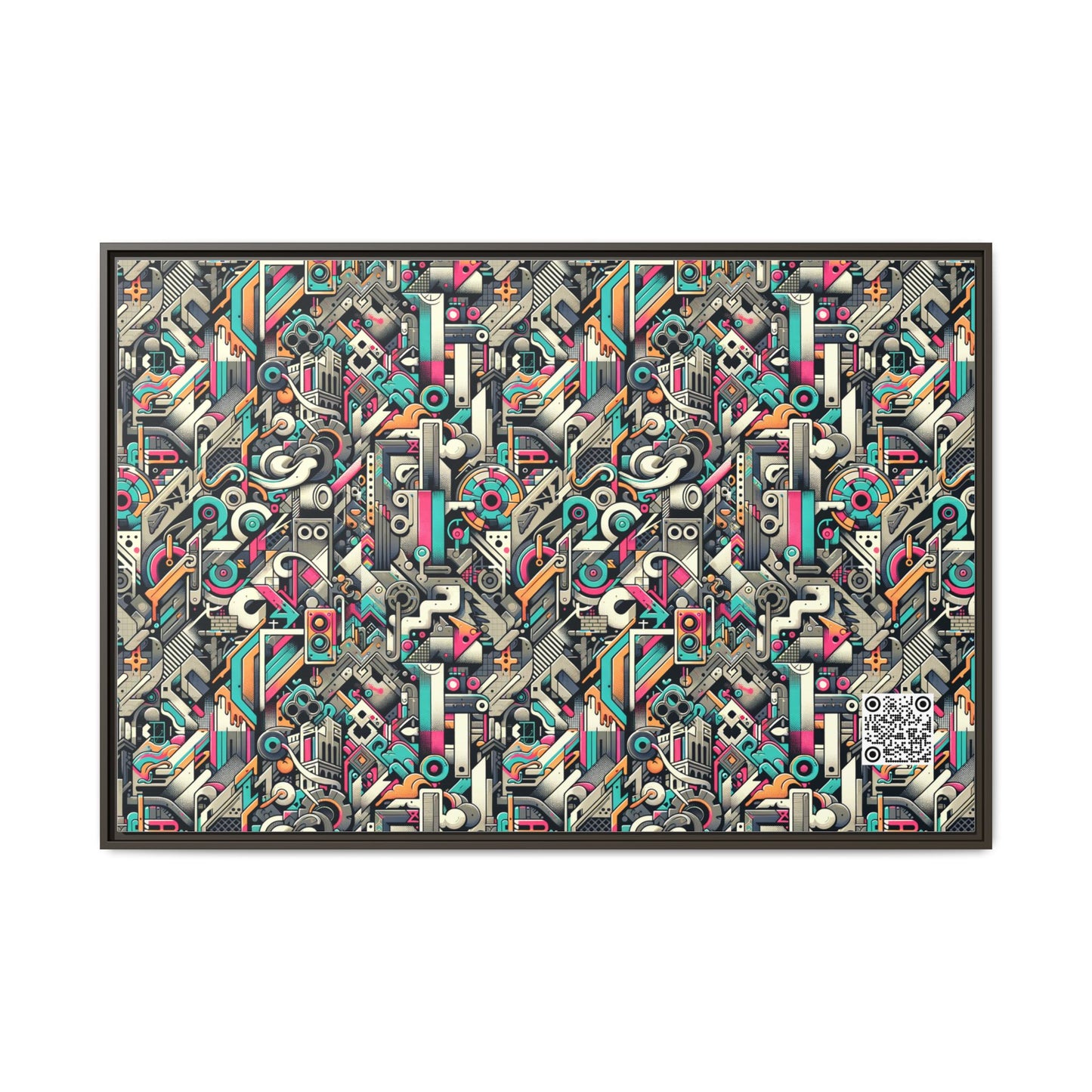 Digital Street Art Urban Street Style Matte Canvas, Framed (multi-color) - 8404 Design-74 A