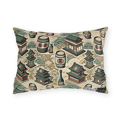 Cultural Artisanal Fusion Contemporary Cultural Elegance Outdoor Pillow - 8404 Design-68