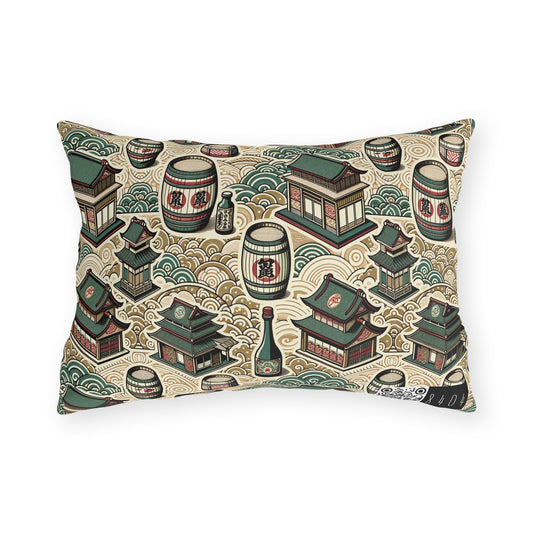 Cultural Artisanal Fusion Contemporary Cultural Elegance Outdoor Pillow - 8404 Design-68