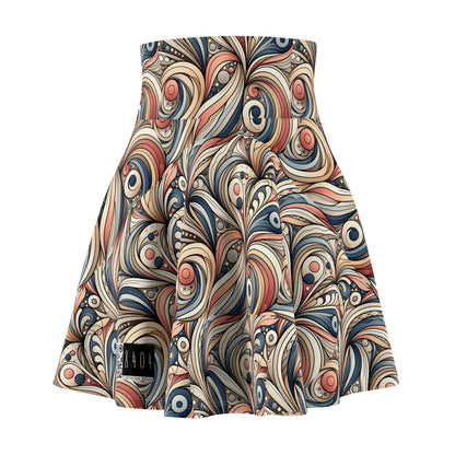 Modern Minimalism Minimalist Tech Women's Skater Skirt - 8404 Design-63