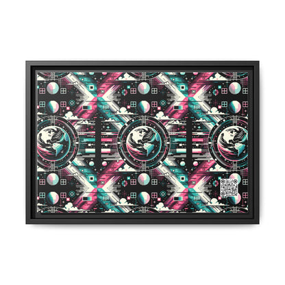 Digital Artistry Digital-native Streetwear Matte Canvas, Framed (multi-color) - 8404 Design-62 B