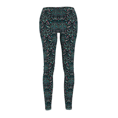 Digital Rebellion Tech-Inspired Streetwear Women's Cut & Sew Casual Leggings - 8404 Design-54