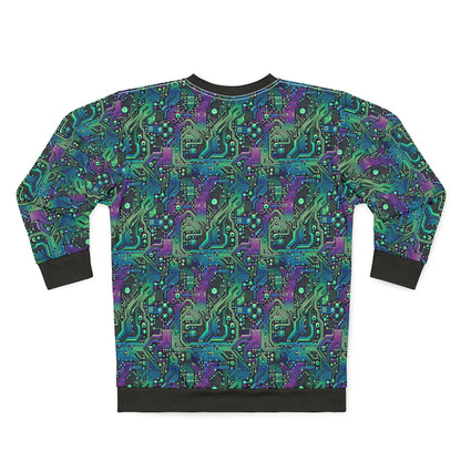 Tech-Infused Neon Tech-Forward Streetwear Sweatshirt - 8404 Design-66