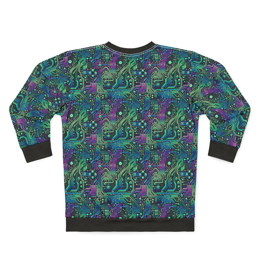 Tech-Infused Neon Tech-Forward Streetwear Sweatshirt - 8404 Design-66