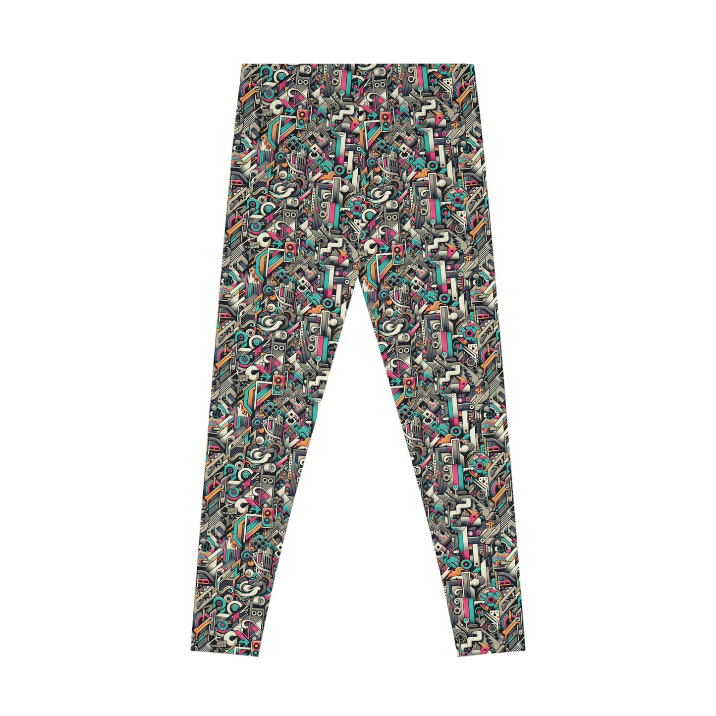 Digital Street Art Urban Street Style Stretch Leggings - 8404 Design-74