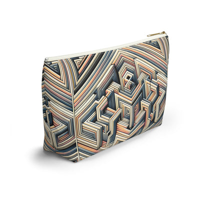 Tech Illusion Graphics Futuristic Artistry Accessory Pouch W T-bottom - 8404 Design-52