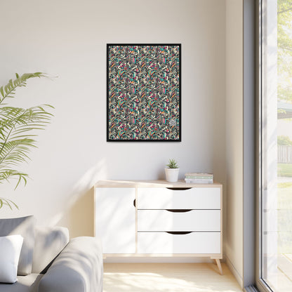 Digital Street Art Urban Street Style Matte Canvas, Framed (multi-color) - 8404 Design-74 A