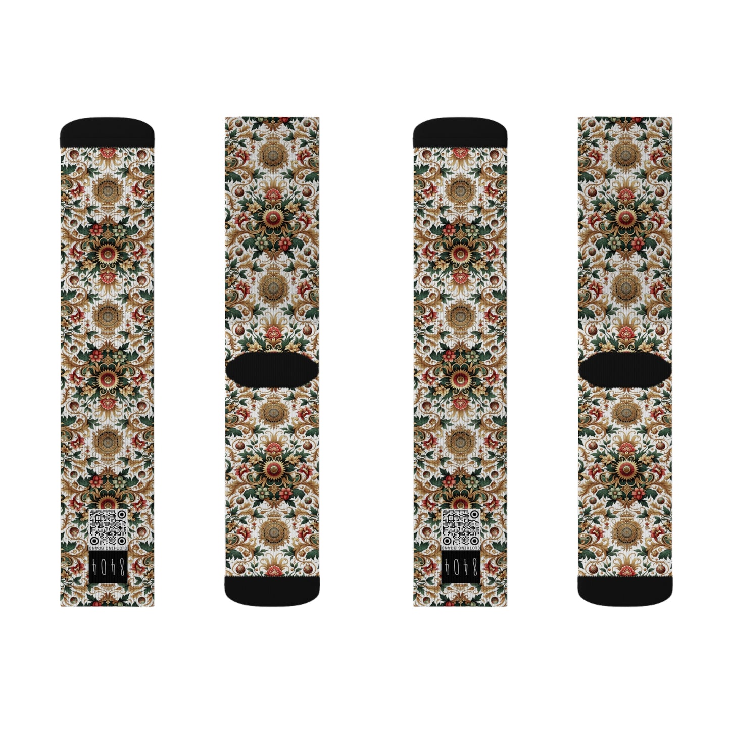 Monogram Madness Luxurious Streetwear Sublimation Socks - 8404 Design-68