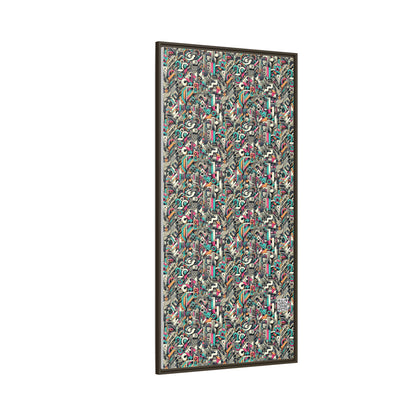 Digital Street Art Urban Street Style Matte Canvas, Framed (multi-color) - 8404 Design-74 B