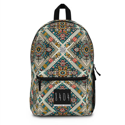 Cultural Fusion Tech Blend of Cultural Heritage With Tech-Inspired Elements Backpack - 8404 Design-64