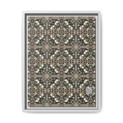 Cyber Garden Party Tech Garden Extravaganza Matte Canvas, Framed (multi-Color) - 8404 Design-66 A