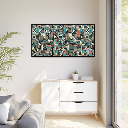 Digital Street Art Urban Street Style Matte Canvas, Framed (multi-color) - 8404 Design-81 B