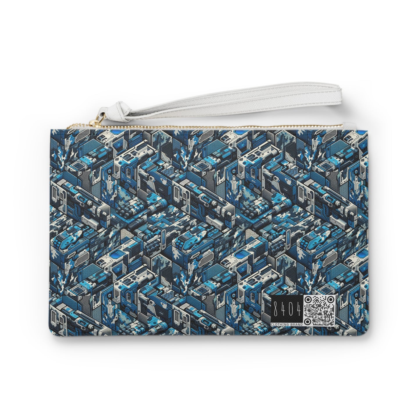 Tech Urban Camo Tech-Forward Streetwear With a Futuristic Military Edge Clutch Bag - 8404 Design-51