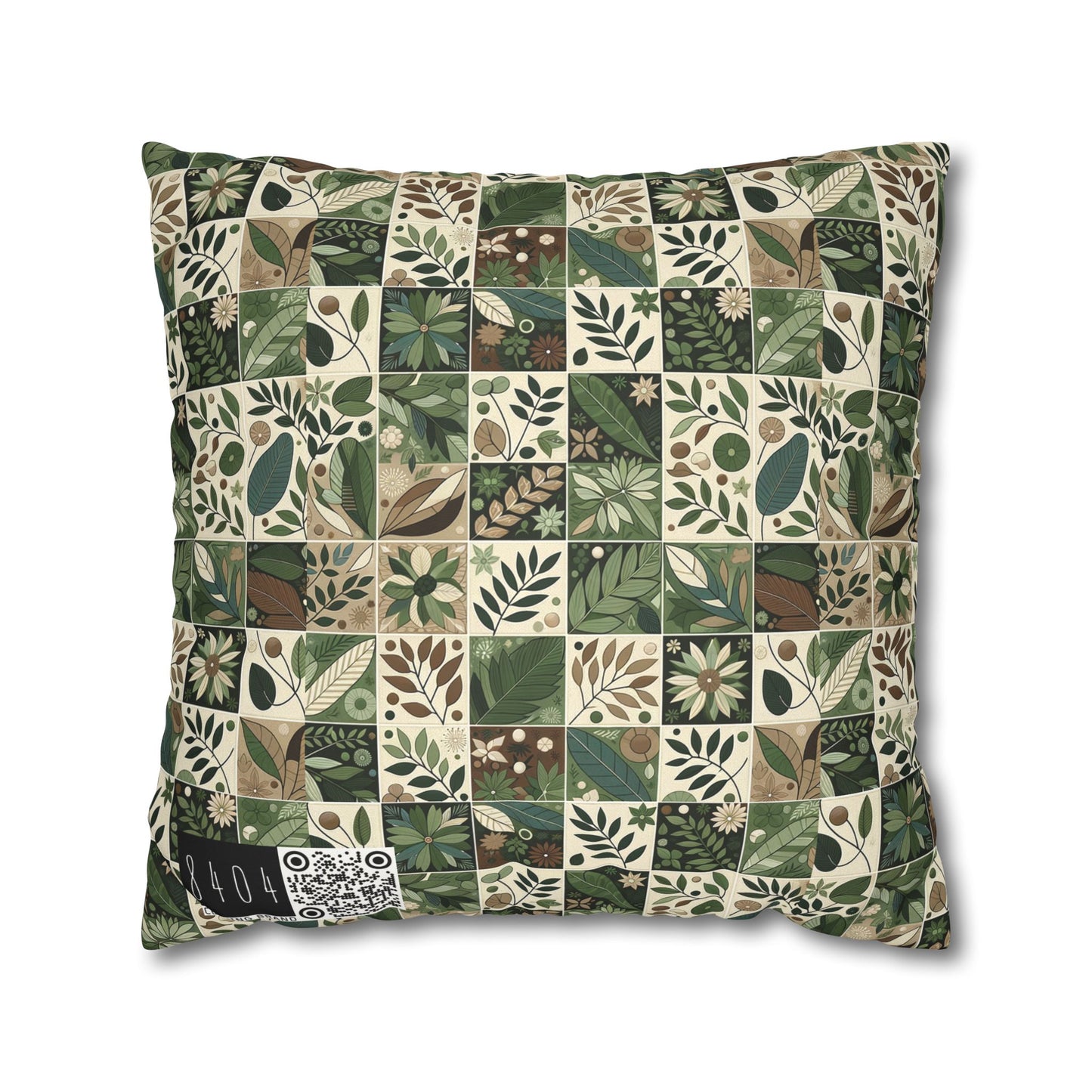 Streetwear Sustainability Environmentally Conscious Streetwear with a Natural Aesthetic Faux Suede Square Pillowcase - 8404 Design-57