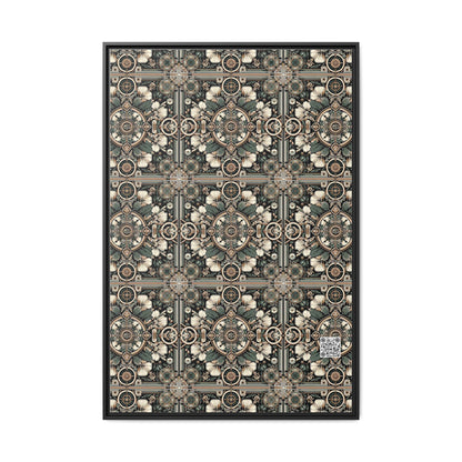 Cyber Garden Party Tech Garden Extravaganza Matte Canvas, Framed (multi-Color) - 8404 Design-66 A