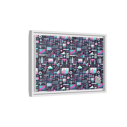 Digital Rebellion Youthful Streetwear with a Rebellious Digital Twist Matte Canvas, Framed (multi-color) - 8404 Design-71 B