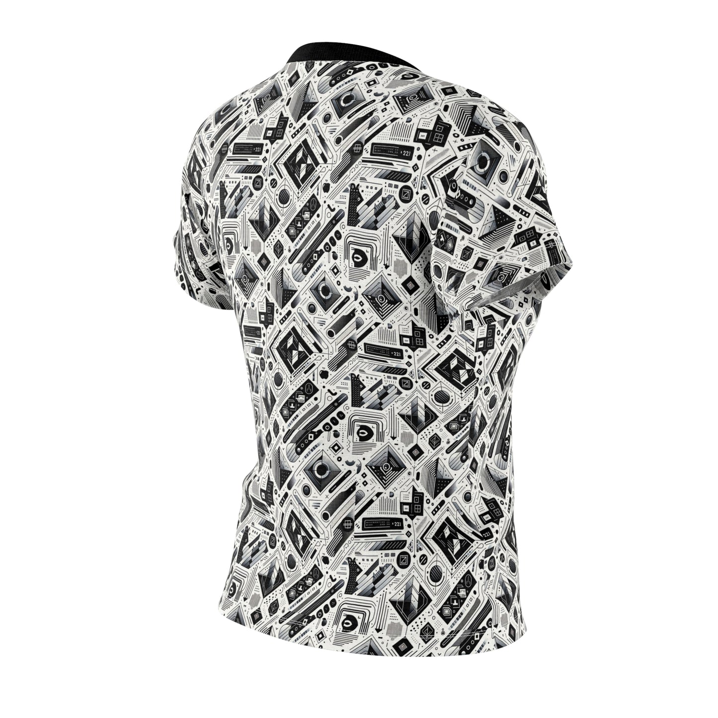 Tech Minimalism Minimalist Tech Women's Cut & Sew Tee - 8404 Design-72