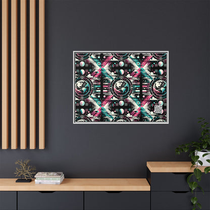 Digital Artistry Digital-native Streetwear Matte Canvas, Framed (multi-color) - 8404 Design-62 A