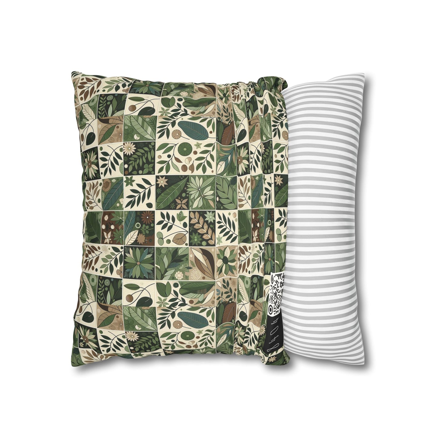 Streetwear Sustainability Environmentally Conscious Streetwear with a Natural Aesthetic Faux Suede Square Pillowcase - 8404 Design-57