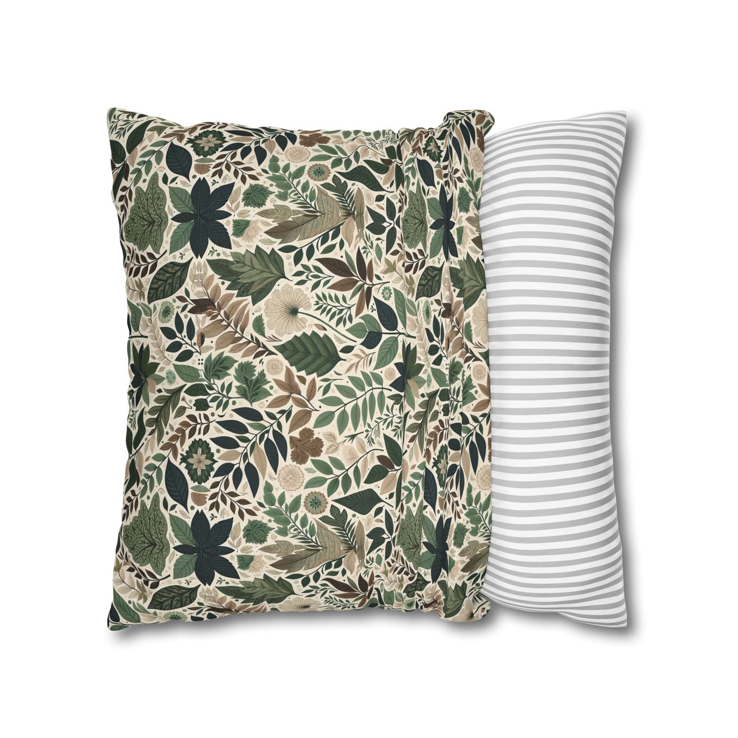 Streetwear Sustainability Environmentally Conscious Streetwear with a Natural Aesthetic Spun Polyester Square Pillowcase - 8404 Design-57