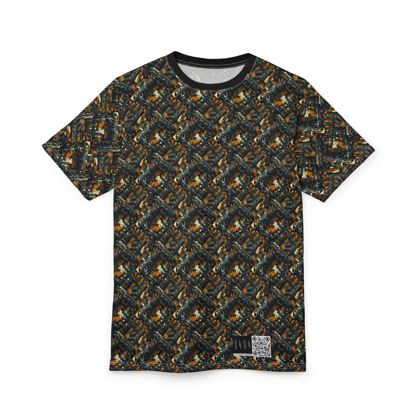 Digital Punk Futuristic Grunge Unisex Cut & Sew Tee - 8404 Design-47