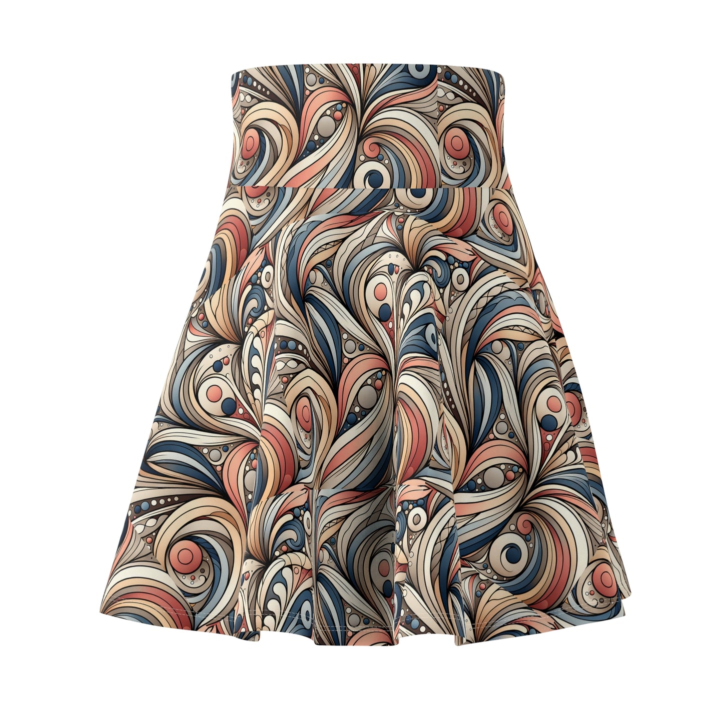 Modern Minimalism Minimalist Tech Women's Skater Skirt - 8404 Design-63
