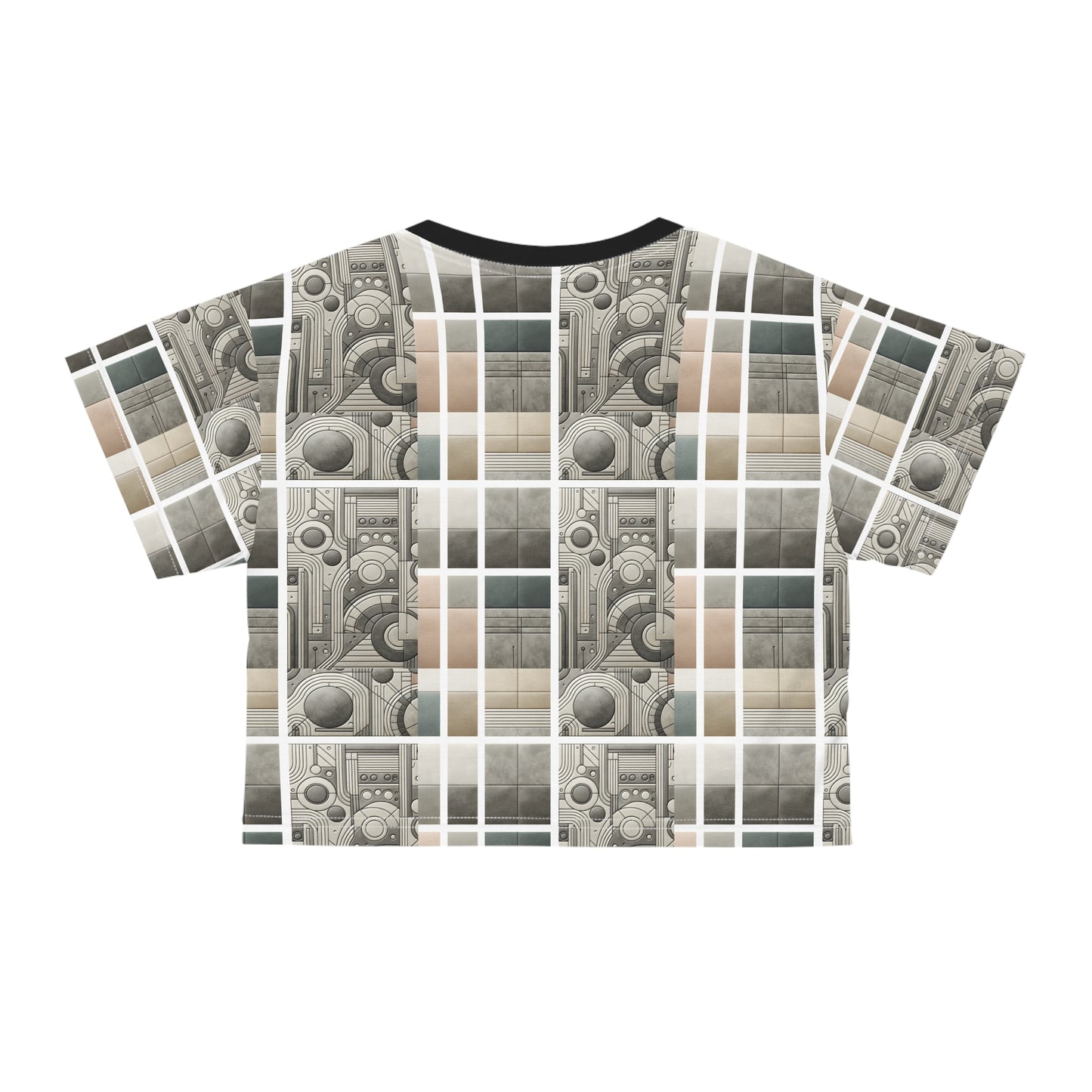 Tech Utility Chic Tech-Forward Minimalist Crop Tee - 8404 Design-59