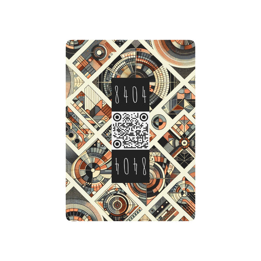 Tech Illusion Graphics Futuristic Artistry Poker Playing Cards - 8404 Design-50 B