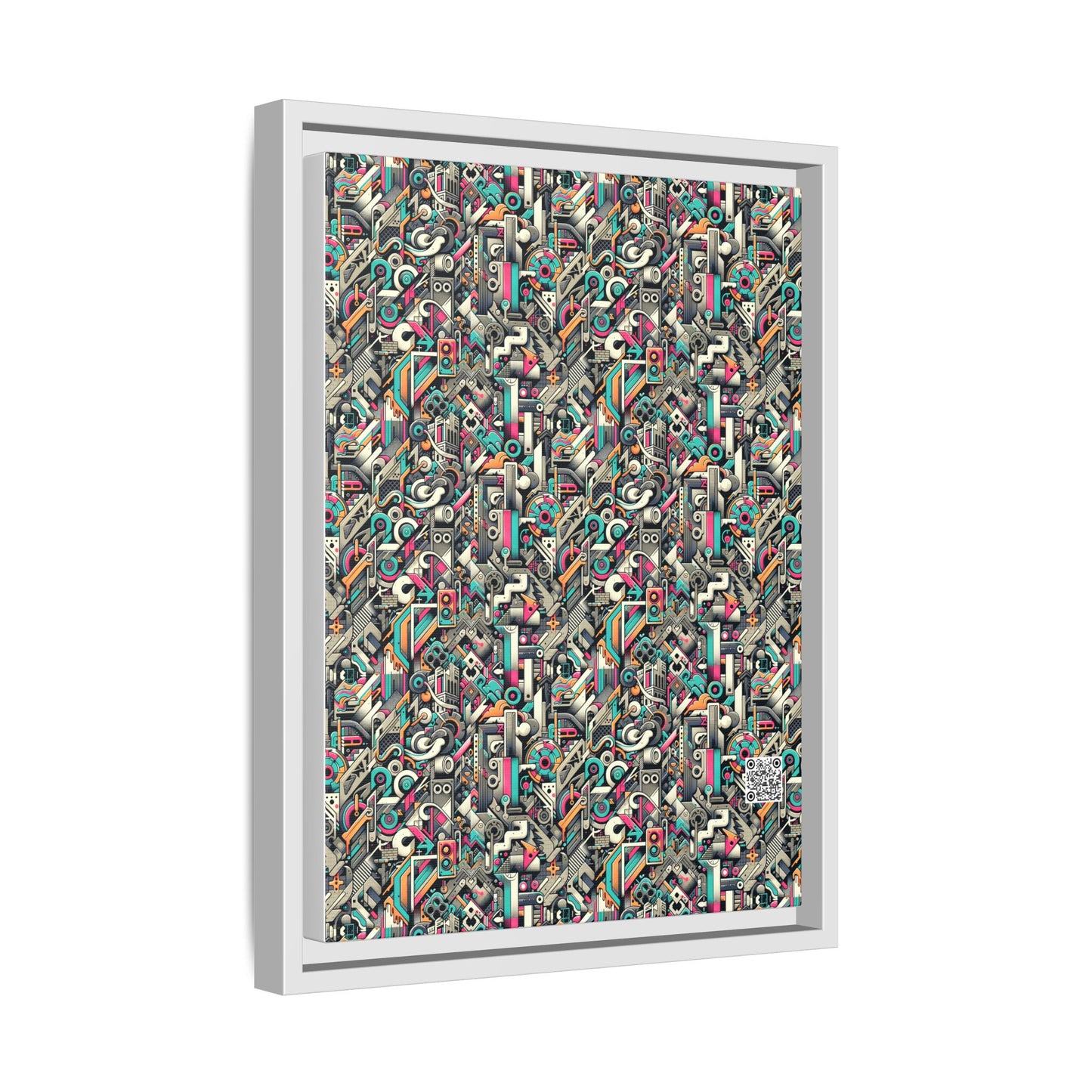 Digital Street Art Urban Street Style Matte Canvas, Framed (multi-color) - 8404 Design-74 A