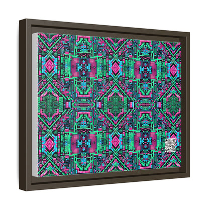Digital Glitch Vibes Tech-Inspired Streetwear Matte Canvas, Framed (multi-Color) - 8404 Design-71 A