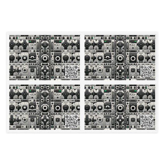 Tech Utility Aesthetics Tech-Forward Minimalism Sticker Sheets - 8404 Design-60