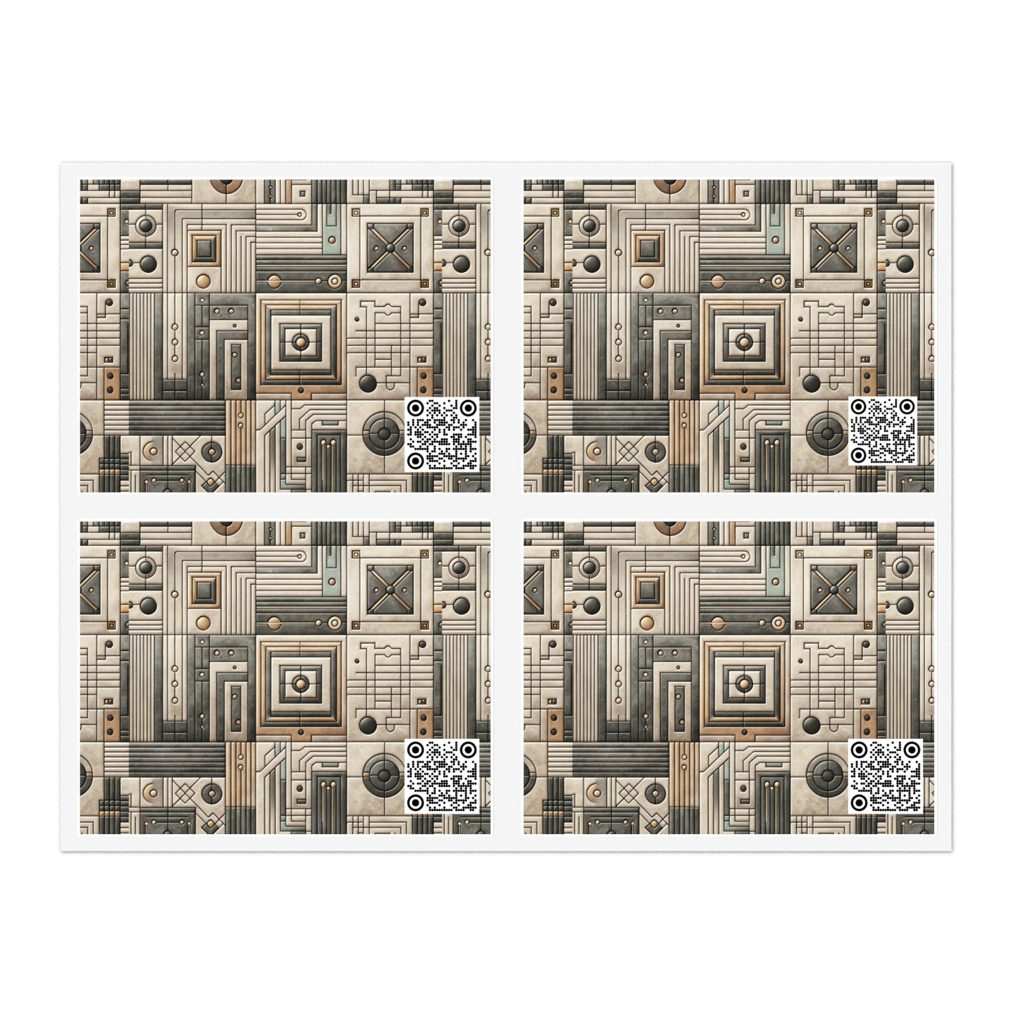 Tech Utility Chic Tech-Forward Minimalist Sticker Sheets - 8404 Design-54