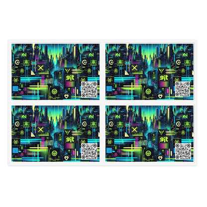Digital Dystopia Tech Noir Sticker Sheets - 8404 Design-55