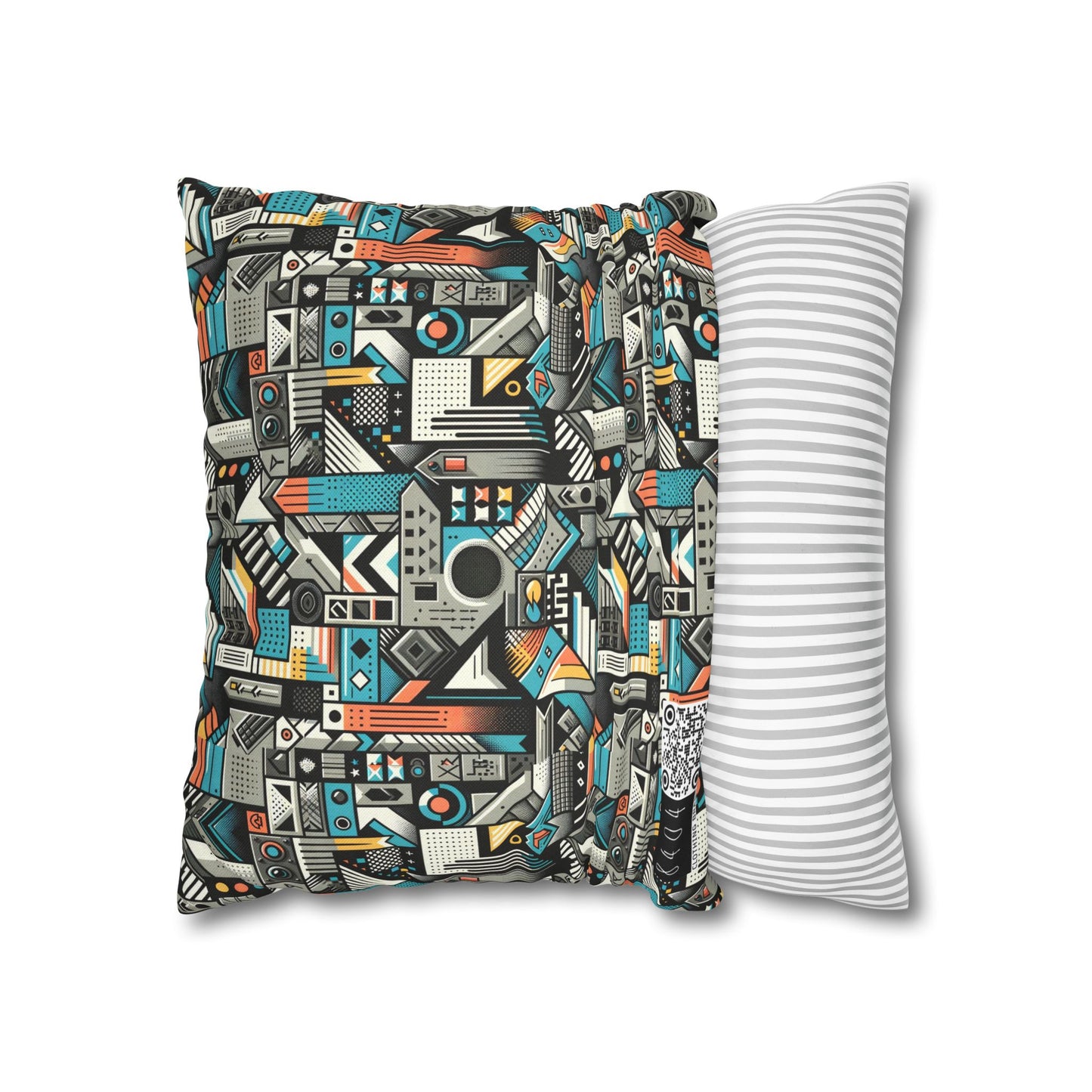 Digital Street Art Urban Street Style Spun Polyester Square Pillowcase - 8404 Design-81