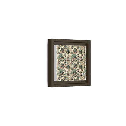 Cultural Artisanal Fusion Contemporary Cultural Elegance Matte Canvas, Framed (multi-Color) - 8404 Design-68 B
