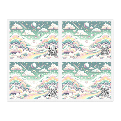Digital Dreamland Whimsical and Nostalgic Streetwear With a Digital Twist Sticker Sheets - 8404 Design-65
