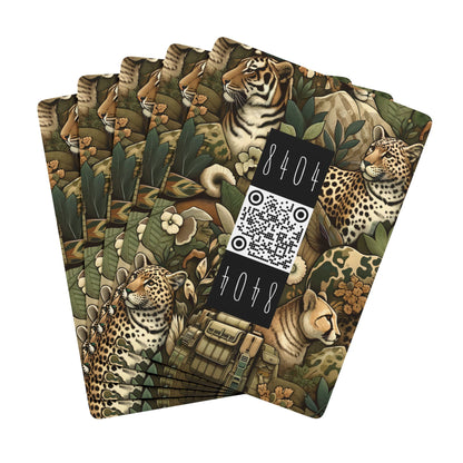 Streetwear Safari Urban Jungle Explorer Poker Playing Cards - 8404 Design-58 B