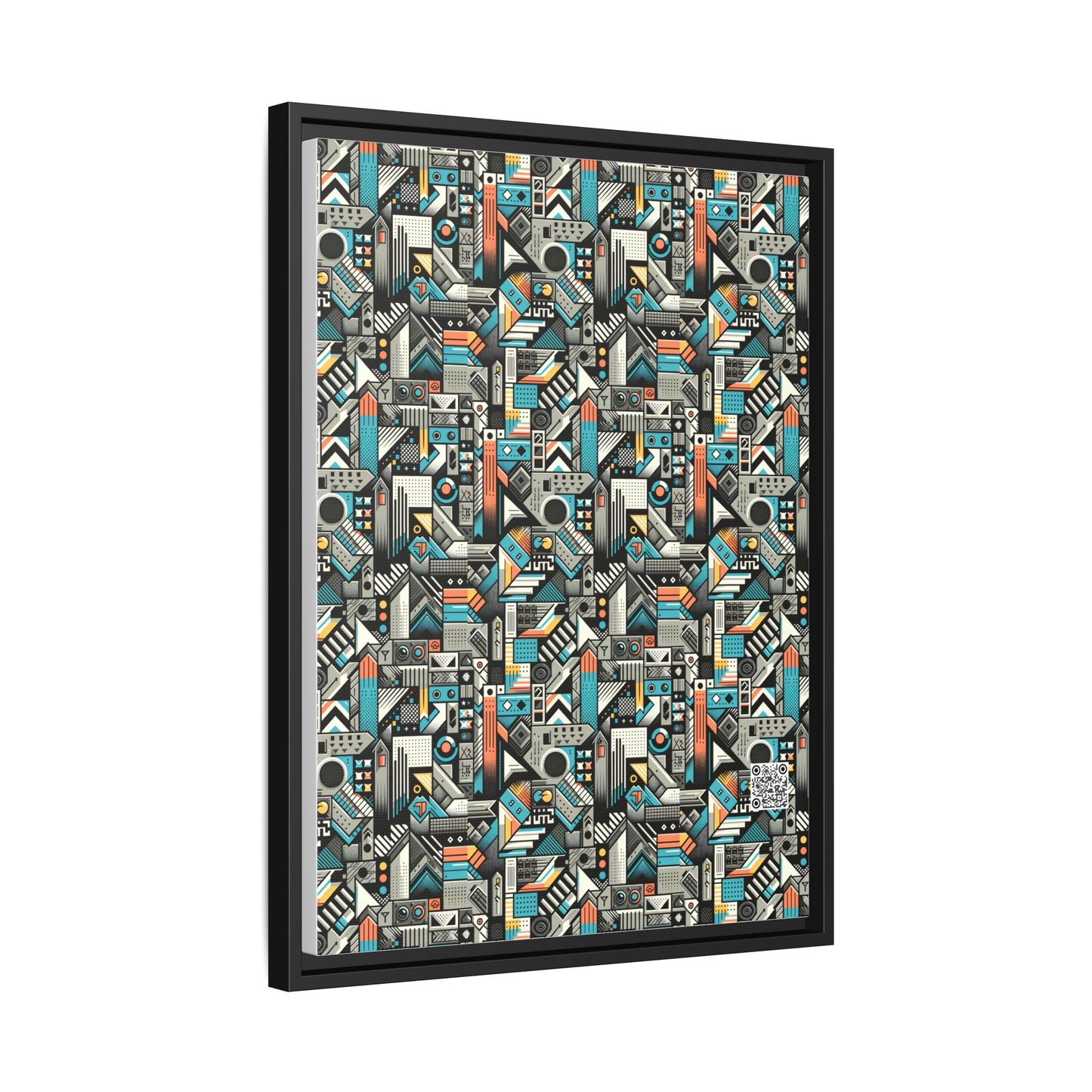 Digital Street Art Urban Street Style Matte Canvas, Framed (multi-color) - 8404 Design-81 A