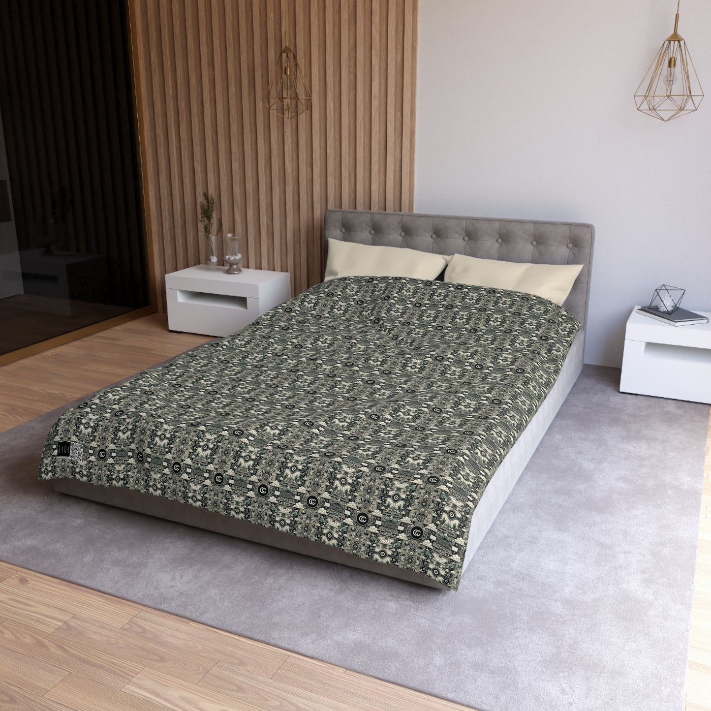 Cyber Garden Party Tech Garden Extravaganza Microfiber Duvet Cover - 8404 Design-54