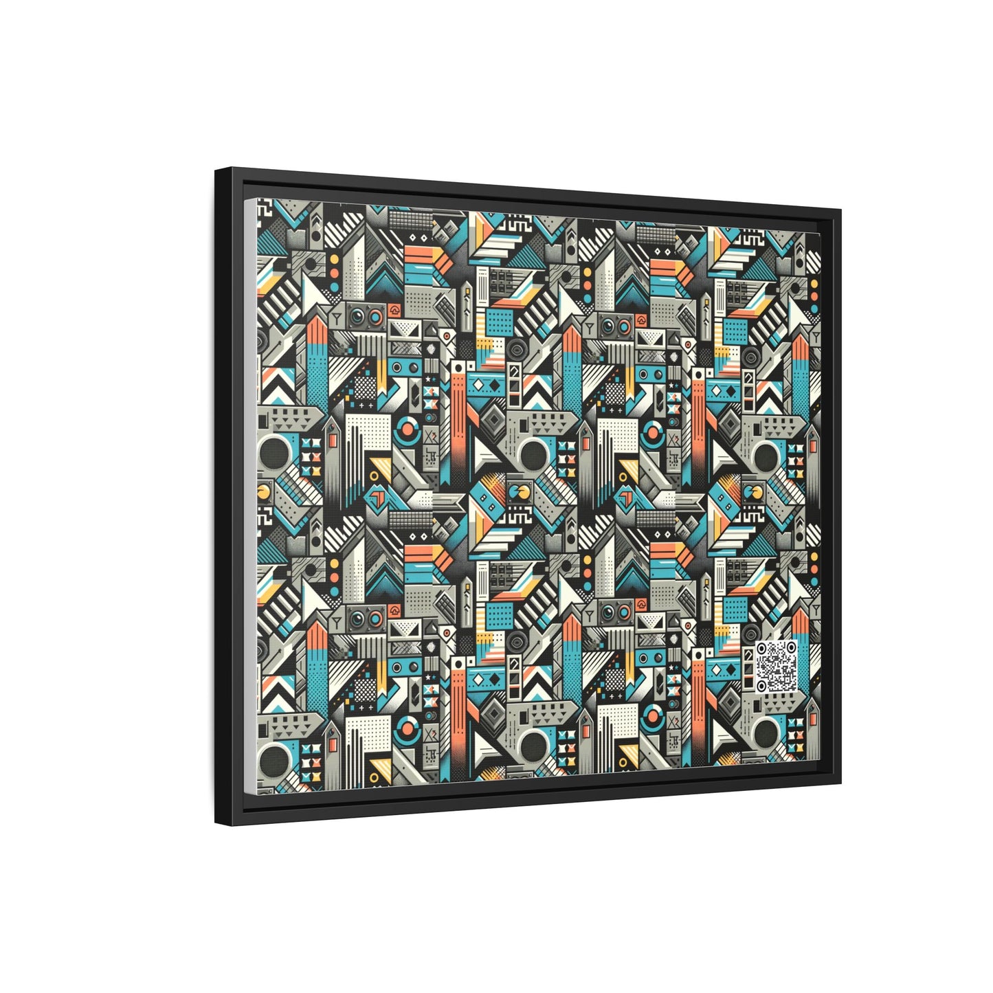 Digital Street Art Urban Street Style Matte Canvas, Framed (multi-color) - 8404 Design-81 B