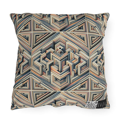 Tech Illusion Graphics Futuristic Artistry Outdoor Pillow - 8404 Design-52