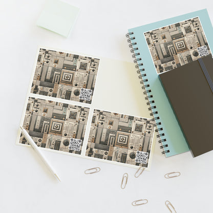 Tech Utility Chic Tech-Forward Minimalist Sticker Sheets - 8404 Design-54