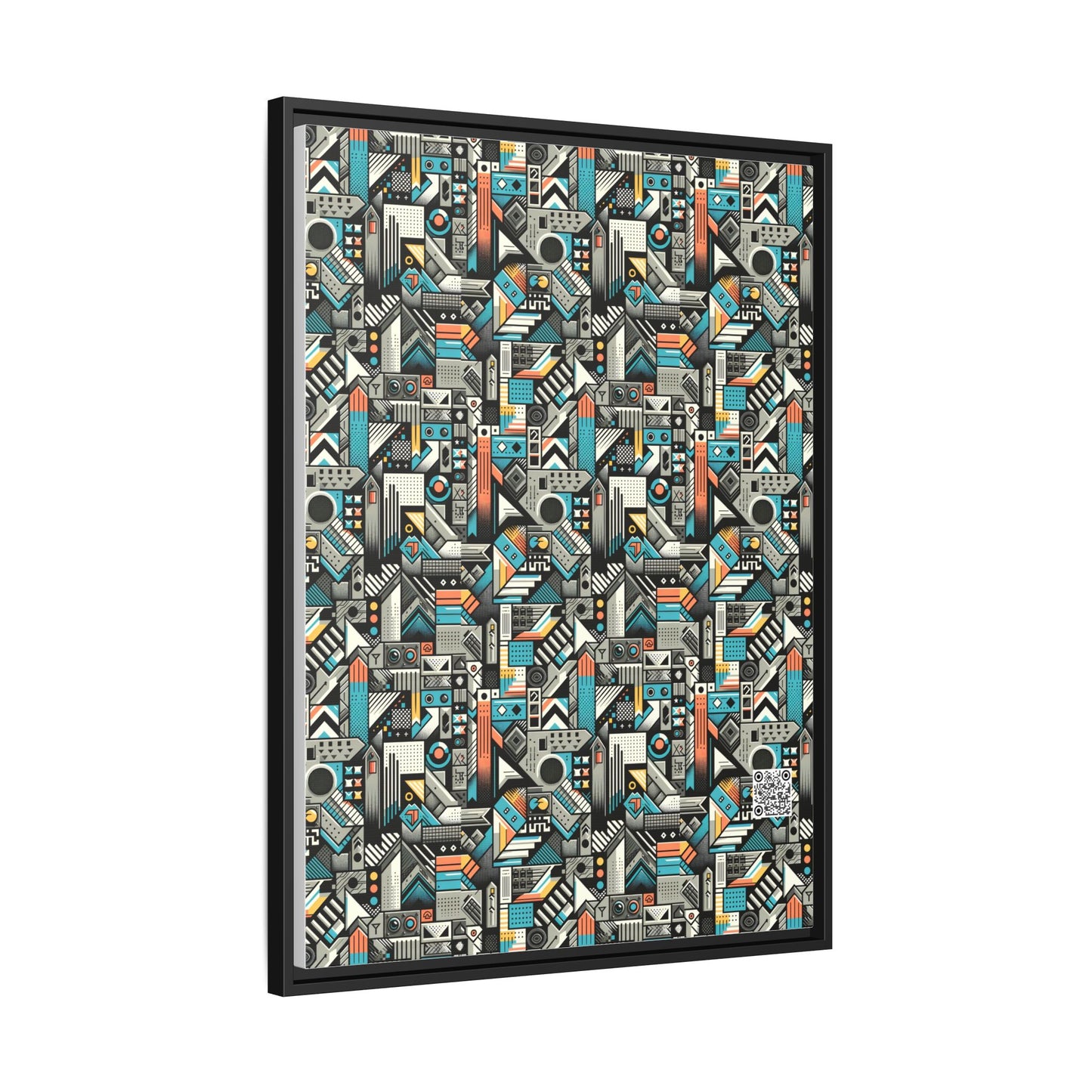 Digital Street Art Urban Street Style Matte Canvas, Framed (multi-color) - 8404 Design-81 A