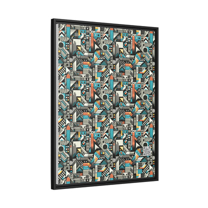 Digital Street Art Urban Street Style Matte Canvas, Framed (multi-color) - 8404 Design-81 A