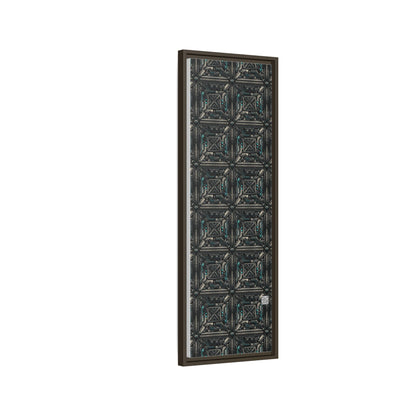 Tech Noir Futuristic Tech Aesthetic with a Dark Twist Matte Canvas, Framed (multi-color) - 8404 Design-59 B