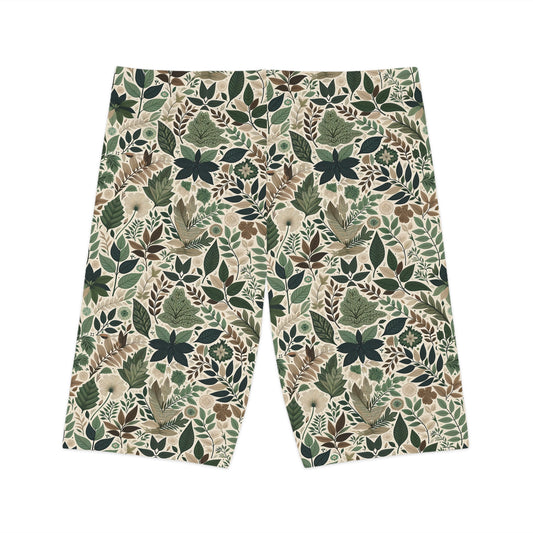 Streetwear Sustainability Environmentally Conscious Streetwear with a Natural Aesthetic Women's Bike Shorts - 8404 Design-57
